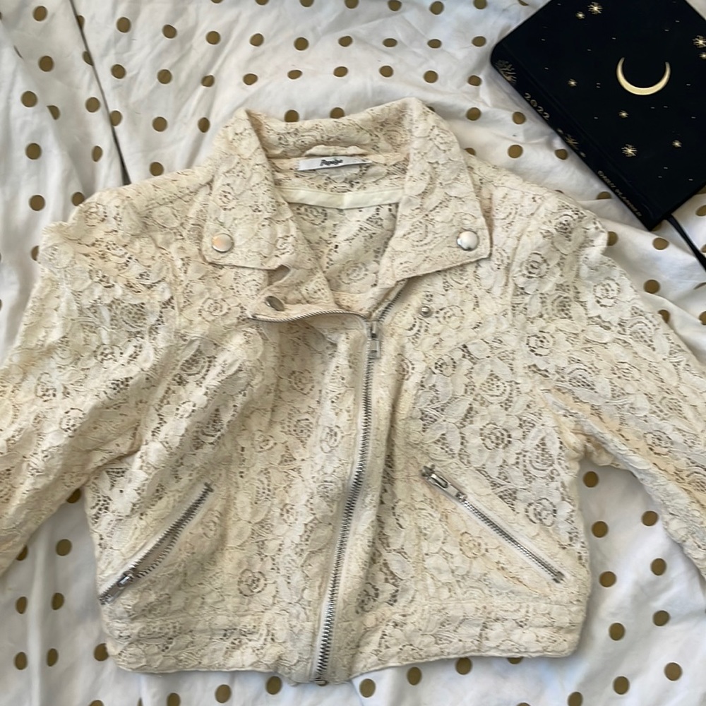 Lace Moto Jacket